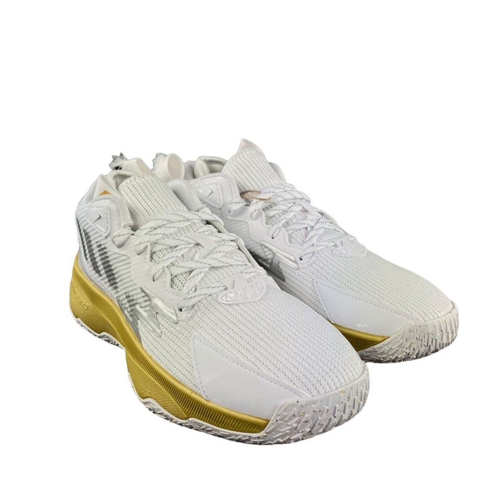 Adidas Dame 8 White Silver Gold Metallic Basketball Shoes GY1755 Size 7 * - Picture 4 of 8